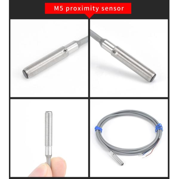 Small Size Inductive Proximity Sensor M3 / M4 / M5 / M6 Stainless Steel Housing