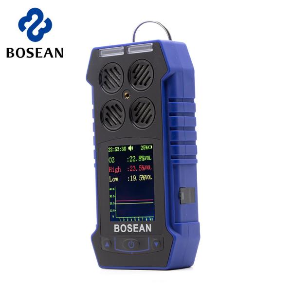 Portable Combustible Gas Detector , 4 In 1 Gas Monitor 10s Response Time