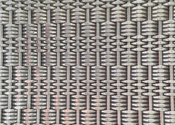 SGS SS316 Flexible Metal Mesh Fabric 1.7mm Rod