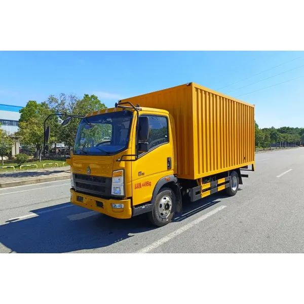 Sinotruk HOWO 4X2 Multi-Functional Repair and Maintenance Vehicle , Small Repair Vehicle , 800kg Electric Crane + 3500W Inverter