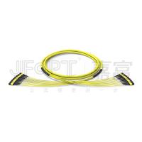G657A1 plient perte unitaire du mode OS2 de MPO de fibre du câble optique 96 du noyau 8 de fibres peu sensibles de l'unité 12 la basse