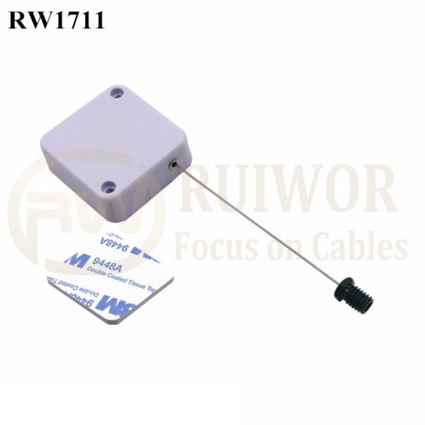 RW1711 Square Security Tether Plus M6x8MM /M8x8MM Or Customized Flat Head Screw Cable End