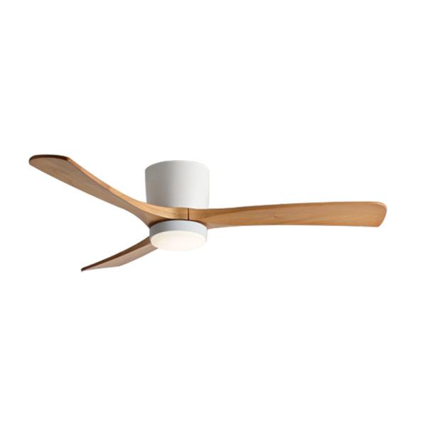 Fabrique de lampes de ventilateur de plafond LED - HFBH modèle 657 design moderne 3 lames en bois massif 42 52 pouces ventilateur de plafond avec lumière