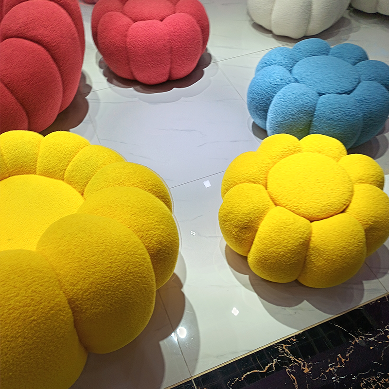 Modern Comfortable Bean Bag Sofa Chair Popular Pumpkin Single Sofa for Small Apartment for Balcony & Bedroom Use