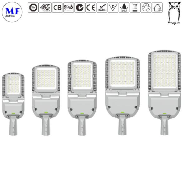 IP66 5 anos de garantia Luz de rua LED com longa vida útil para calçadas externas Estrada nacional