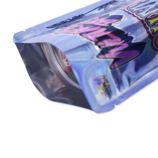 3.5g Aluminized Foil Smell Proof Mylar Packaging Bag 8th Plug Zip Lock Mylar Bags