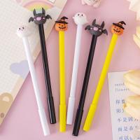 Halloween Neutral Pen 0.5mm Pumpkin Ghost Bat Topping Smooth Writing Gel Pen de tinta y lápiz de escritura