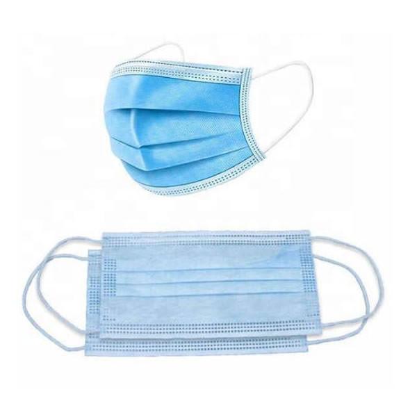 3 Ply Non Woven Face Mask Disposable Protective Face Mask Anti Saliva