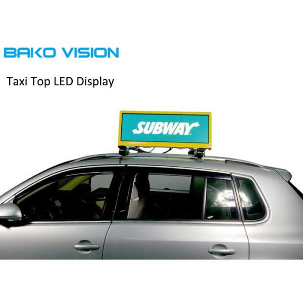Taxi Top Mobile Advertising LED Display Double Sided Digital Moving Billboard 5000 Nits