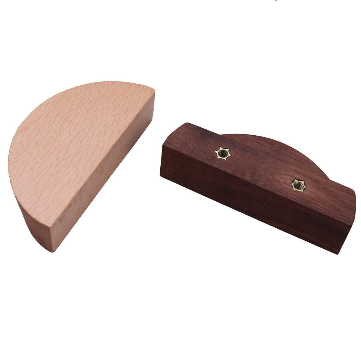 Modern Half Moon-Shaped Wood Cabinet Handles Semicircle Wooden Furniture Knobs for Dresser Drawer Kitchen Bedroom Outdoor Use