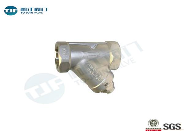 Stainless Steel Y Strainer Valve Corrosion Resistant With BSP / NPT Thread