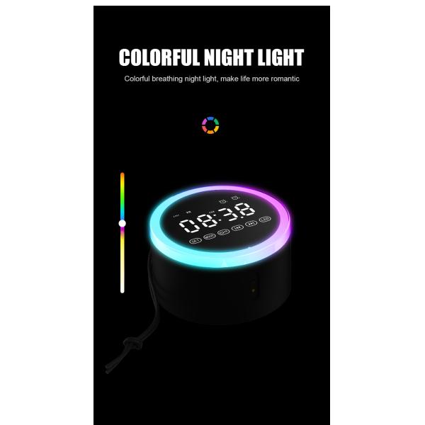Yes Battery 3 in 1 Wireless Charging Light Alarm Clock Desktop Mobile Phone Magnetic Wireless Charger NO Waterproof Standard