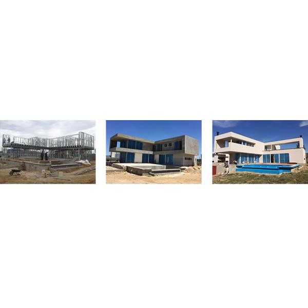 Холодноформованная стальная конструкция Легкая стальная рама Преfabрикованные виллы Дома современного дизайна