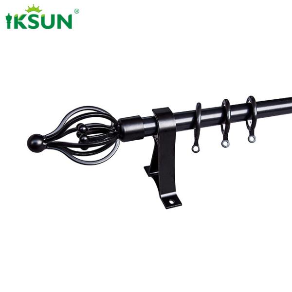 28mm Black Curtain Rod Rings Multifunctional For Living Room