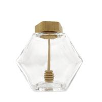 100ML hexagone transparent Honey Jars Jam Sauce Hex Honey Jars