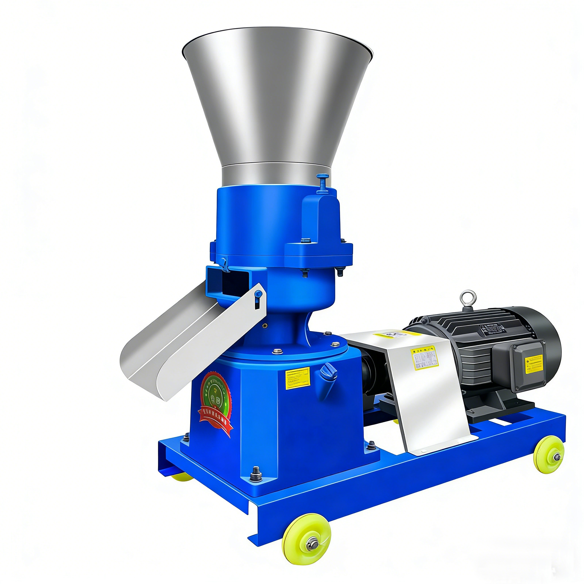 Stainless Steel Rust Resistant Poultry Pellet Machine 200kg/H Farm Feed Pellet Mill