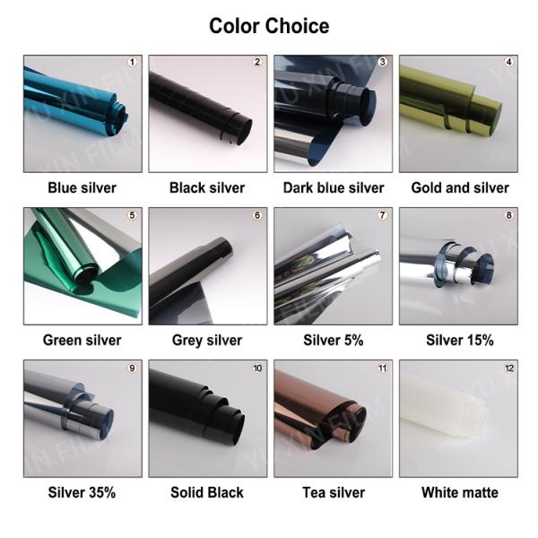 PET Material Architectural Window Film One Way For Modern Facades Privacy Film