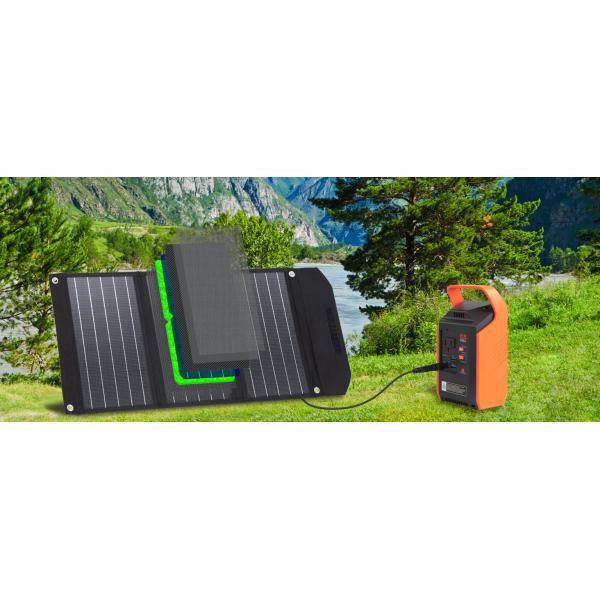 30 Вт складной портативный солнечный панель зарядный комплект для открытого кемпинга