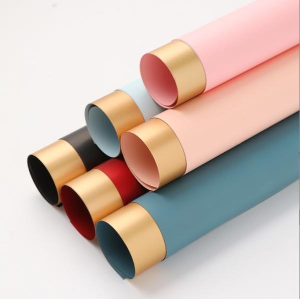 Handcrafted Floral Art Jincai Paper's Grand Opening with Two-Color Gilded Ouya Flower Wrapping Paper