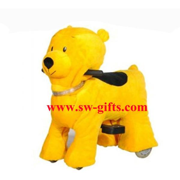Motorized plush riding animals/walking happy rides on animal High Quality Happy Ride Toy