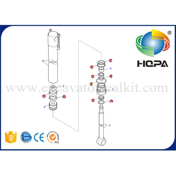 707-99-14940 Outrigger Excavator Seal Kit Fit For Komatsu WB97S-5 WB93S-5