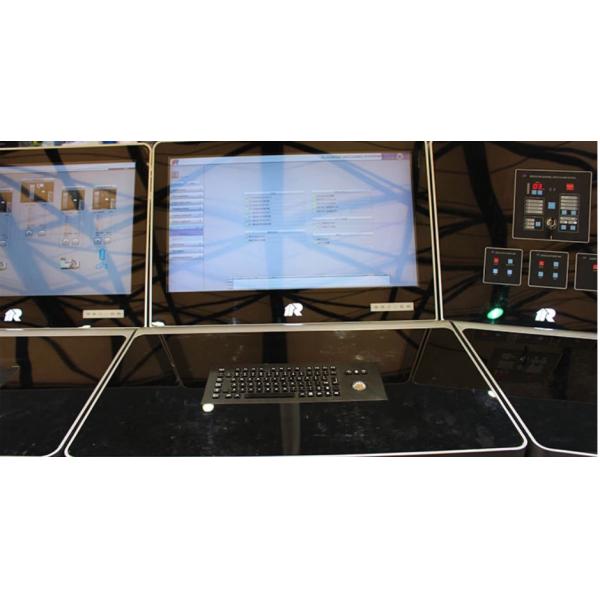 Marine Keyboard Military Black Ruggedized keys with Trackball