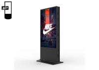 55 Inch 4K Free Standing Interactive Signage Display Double Sided Touch Screen Computer Monitor