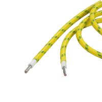 O vidro do silicone trançou o fio da resistência térmica de fio elétrico 200c de fio elétrico UL3122