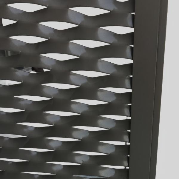 Expanded Metal PVDF Architectural Mesh Facade With Installation Frame