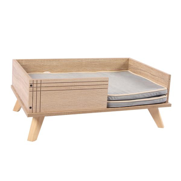 Custom Indoor Large Wooden Pet Bed For Cat Dog