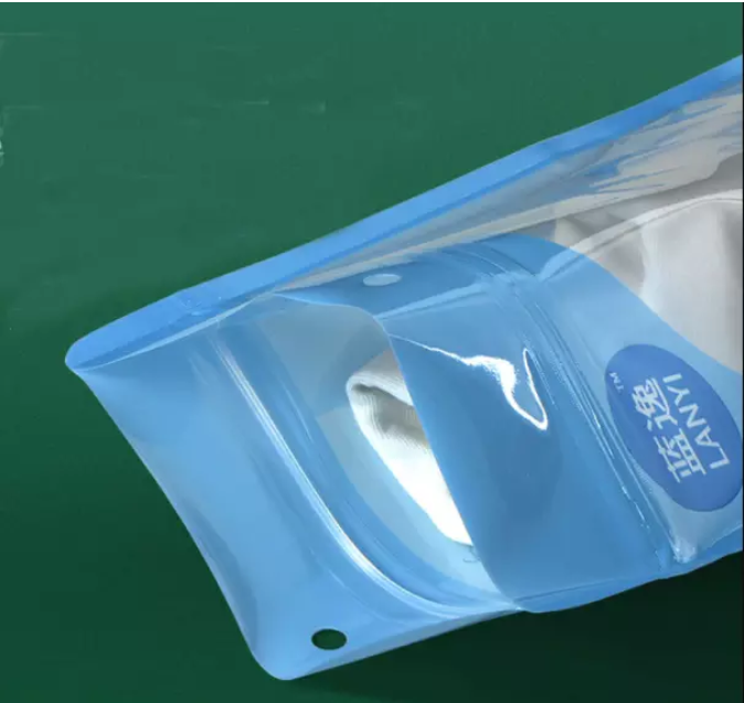 The Hot Mask Packaging Bag Three-Side Sealing Compound Bag Medical Sealed Dustproof Plastic Self-Sealing Bag