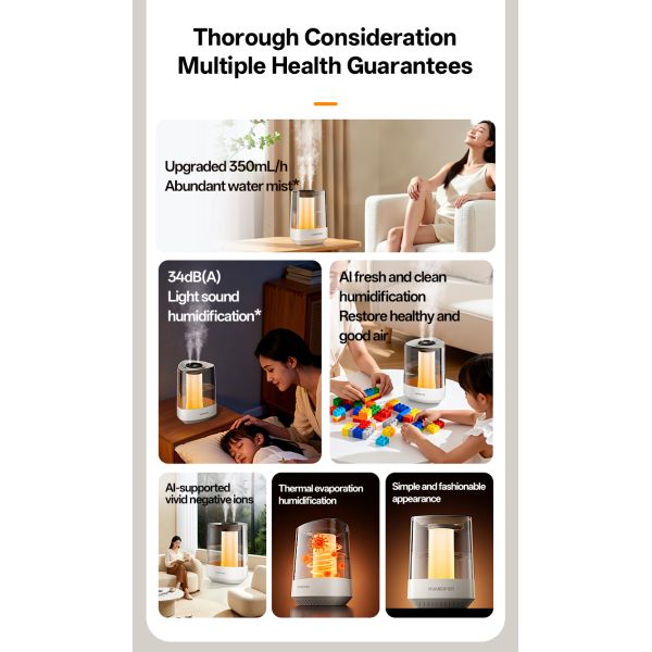 5L Double Nozzle Ultrasonic Air Humidifier 99.99% Sterilization For Bedroom Office