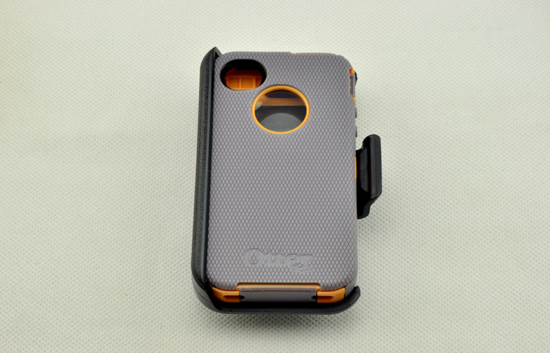 Outerbox Gray Iphone 4 Hard Shell Case TPU Sport With 3-Layers