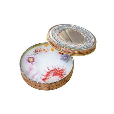 Storage Saffron Tin Boxes Coffee Clear Window Gold 1g 2gram 3gram 5gram 10 Grams