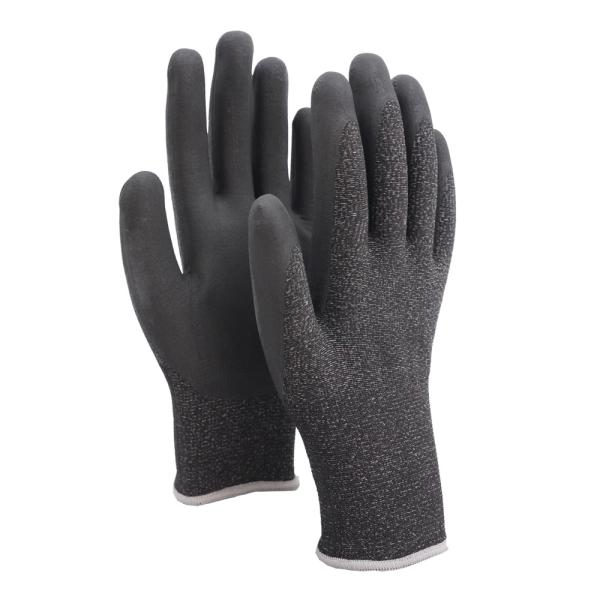 Gants de sécurité industrielle légers de calibre 18 Gants de travail antidérapants en mousse de nitrile de palme