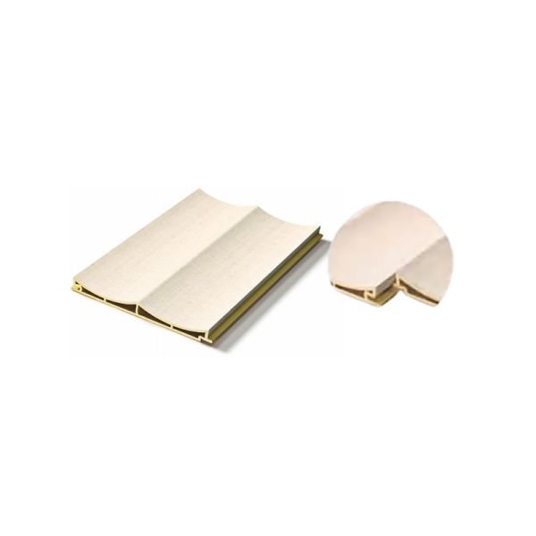 Double Concave Hollow PVC Fluted Wall Panels 148x15mm Eco Friendly Interior Cladding Design for Restaurant Spaces