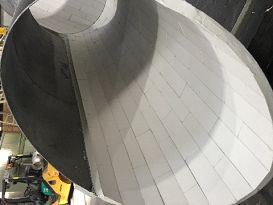 92% 95% Алюминиевая керамическая облицованная проектная труба с устойчивостью к ударам