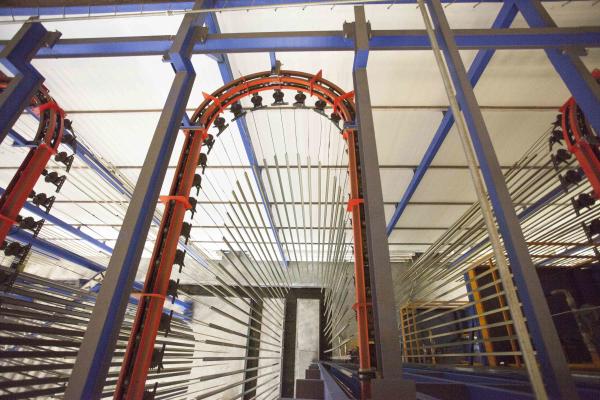 ABD Koweït Ligne de revêtement en poudre verticale de profilés en aluminium