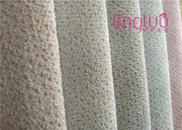 Towel Fleece Imitation Linen Fabric Colorful Plain 100% Polyester