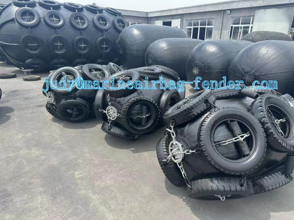 Dock Ship Pneumatic Rubber Fender Durable Aging Resistant For Dock Protection