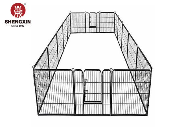 Heavy Duty Indoor Black Heavy Duty Pet Playpen Metal 16 Panel
