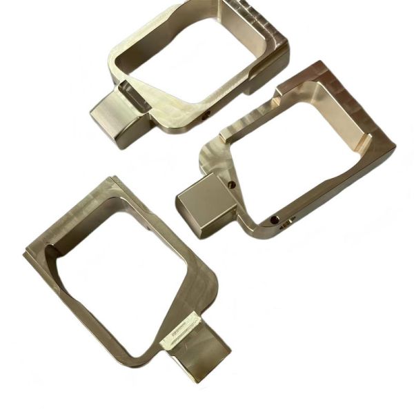 Precision CNC Machined Brass Mounting Bracket with High Tolerance for Automation ISO9001 Certified