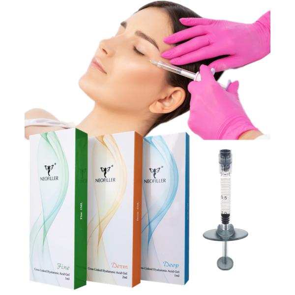 Facial Hyaluronic Acid Dermal Filler Room Temperature Sterile Syringe