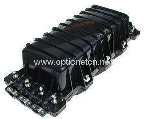Black Fosc Fiber Optic Closure 96/192 Fibers , Optical Fiber Cable Joint Closure
