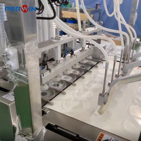 6 Lanes Petri Dish Filling Machines For Multiple Dish Types 90mm 55mm Contact Dishes