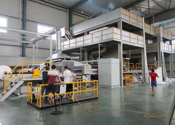 1600mm OEM Non Woven Fabric Production Line Spunbond Meltblown Composite