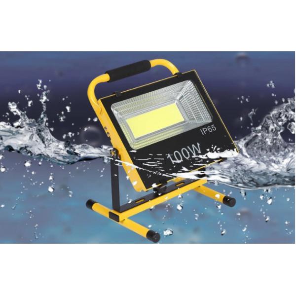 Ip65 100W  Portable Rechargeable Flood Lights 7.4V 4000mAh CE ROHS Fashion
