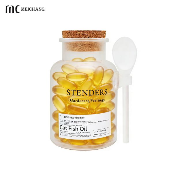 Food-Grade Eco-Friendly PETG Jar with Built-in Measuring Spoon for Precise Supplement Storage