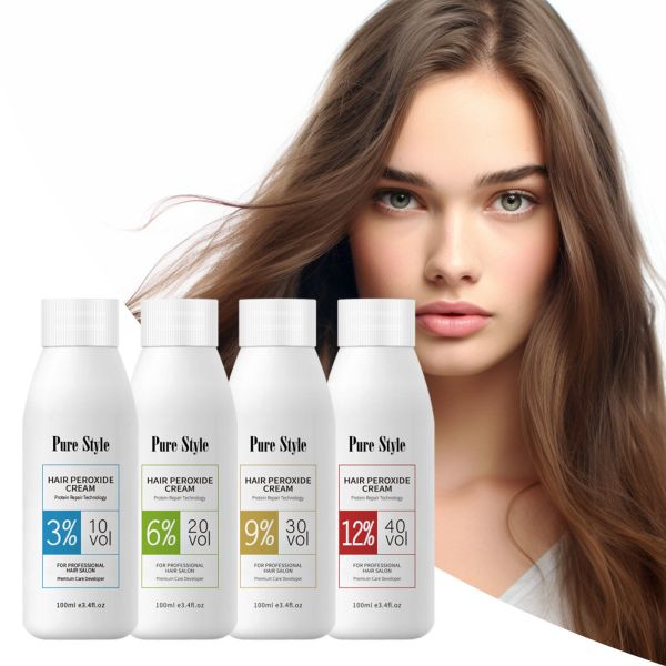 Crème Révélatrice Professionnelle pour Cheveux Oxydante Permanente 100ml pour la Maison