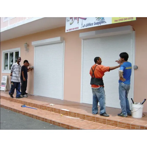 Industrial/Residential Wood Grain/ Wood Color Aluminium Rolling Shutter Door